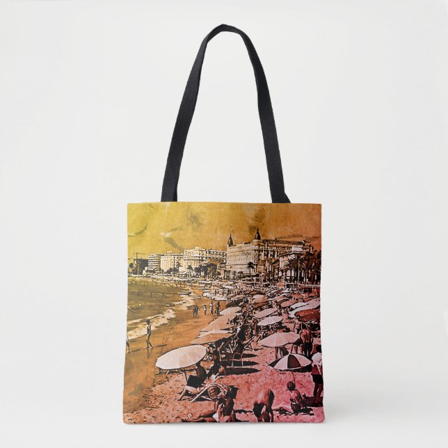 Vintages Frankreich Cannes Strand (Vorderseite)