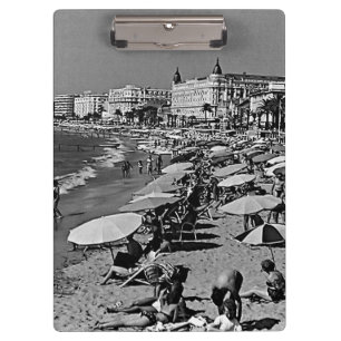 Vintages Frankreich Cannes Strand Klemmbrett