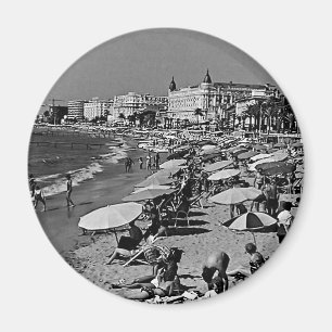 Vintages Frankreich Cannes Strand Magnet