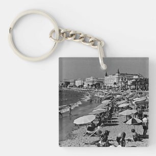 Vintages Frankreich Cannes Strand Schlüsselanhänger