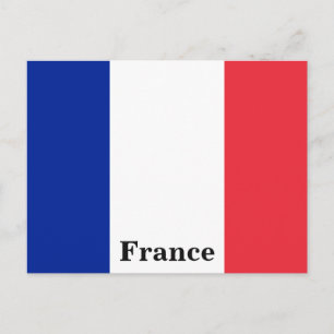 Vintages Frankreich Flaggenreise Tourismus Postkarte