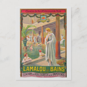 Vintages Frankreich - Frankreich Wellness-Center H Postkarte