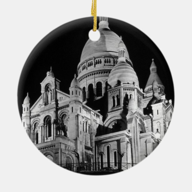 Vintages Frankreich Keramik Ornament (Hinten)