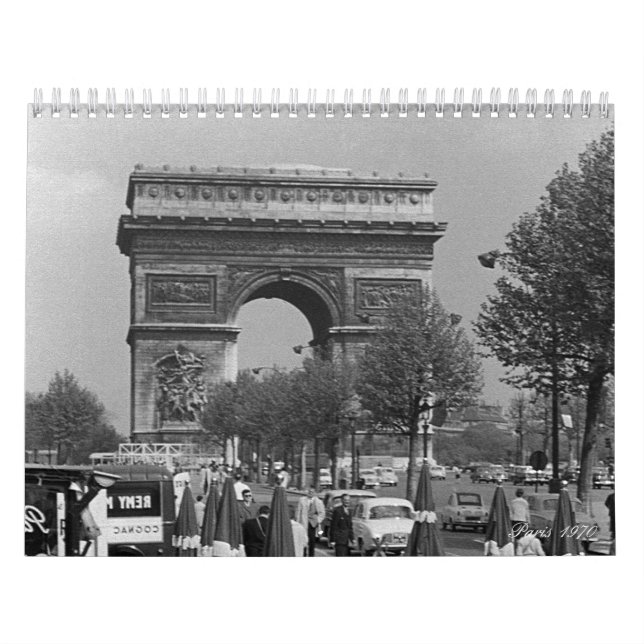 Vintages Frankreich Paris 1970 Kalender (Titelbild)