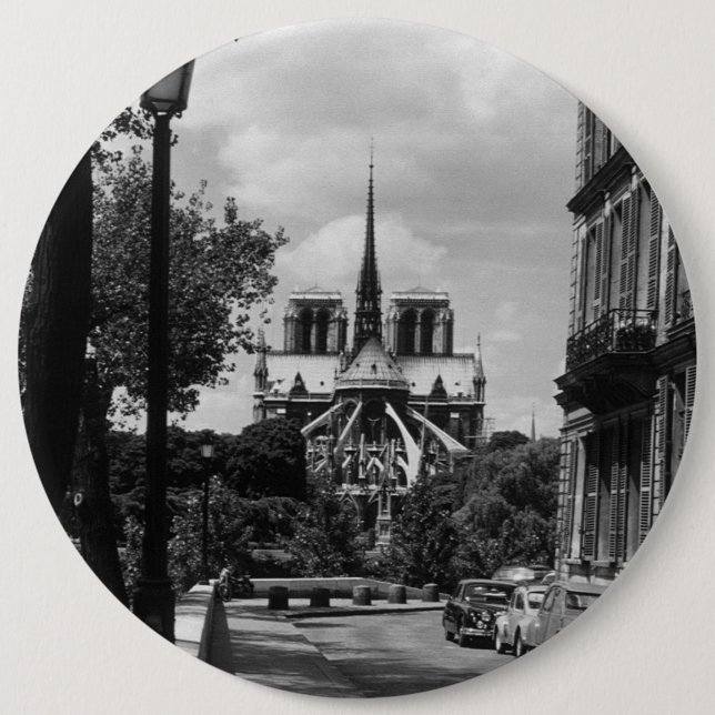 Vintages Frankreich Paris Notre dame Saint Lupis Button (Vorderseite)