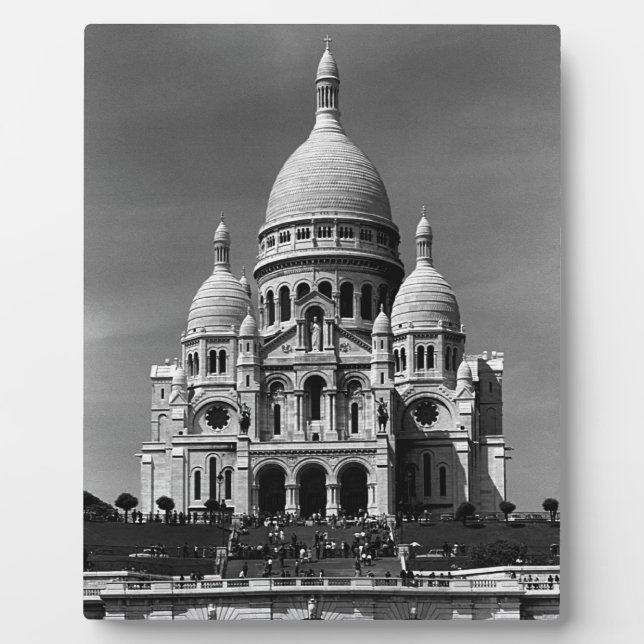 Vintages Frankreich Paris Sacre Coeur Basilica 197 Fotoplatte (Vorderseite)