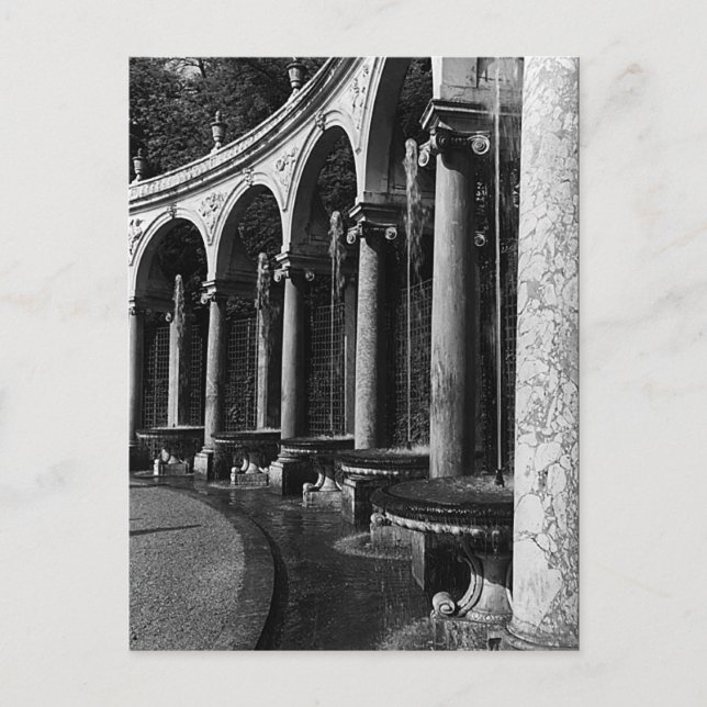 Vintages Frankreich Versailles Palast Colonnade Gr Postkarte (Vorderseite)