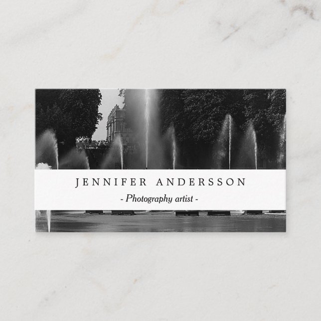 Vintages Frankreich Versailles Palast Neptune Brun Visitenkarte (Vorderseite)