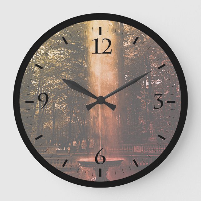 Vintages Frankreich Versailles Palazzo Domes La Große Wanduhr (Vorderseite)