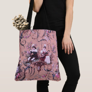Vintages Französisch Rosa Toile Viktorianische Sti