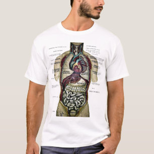 Vintages französisches Anatomie-Shirt T-Shirt