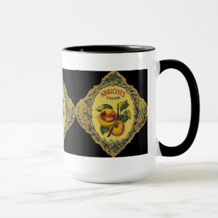 Vintages französisches Apricot-Label - Tasse