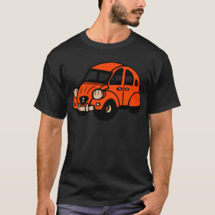 Vintages französisches Auto mit 2 Lebenslauf T-Shirt