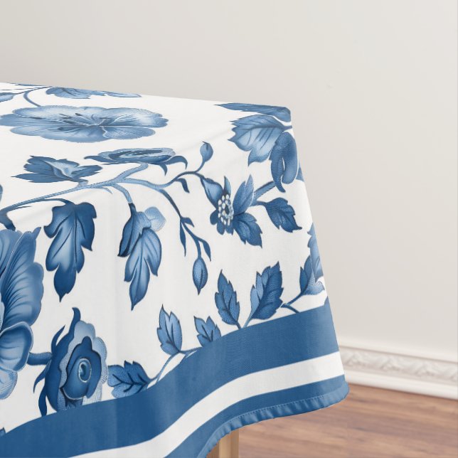 Vintages Französisches Blumentoilette Tischdecke (Beispiel)