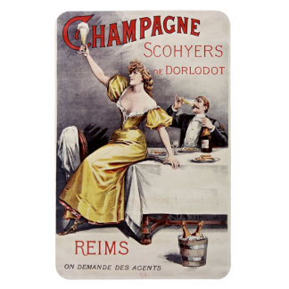 Vintages französisches Champagne Magnet