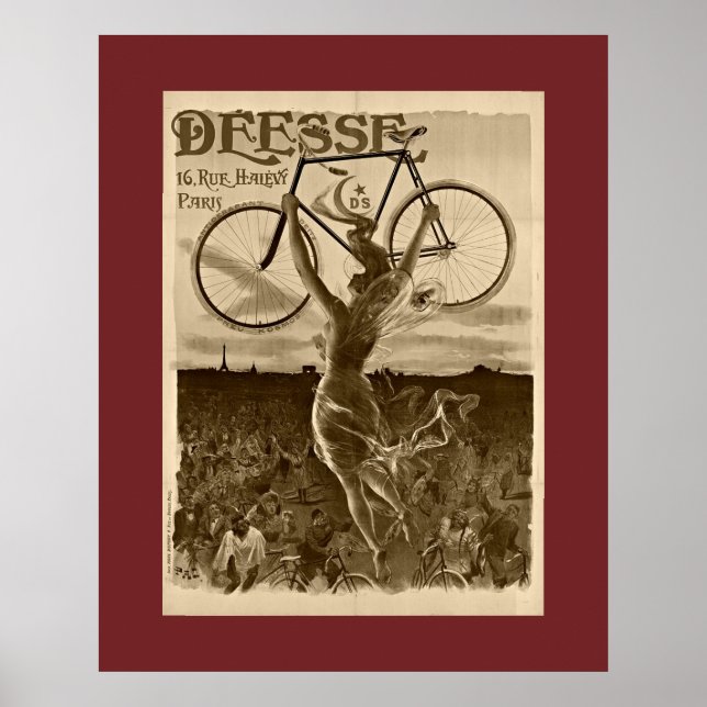 Vintages französisches Fahrrad Poster (Vorne)