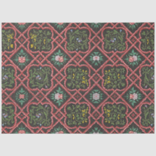 Vintages französisches Floral Trellis Wallpaper De Seidenpapier