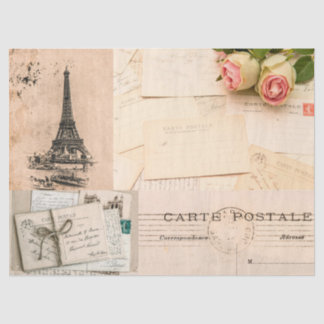 Vintages französisches Frankreich dezimiert rustik Seidenpapier