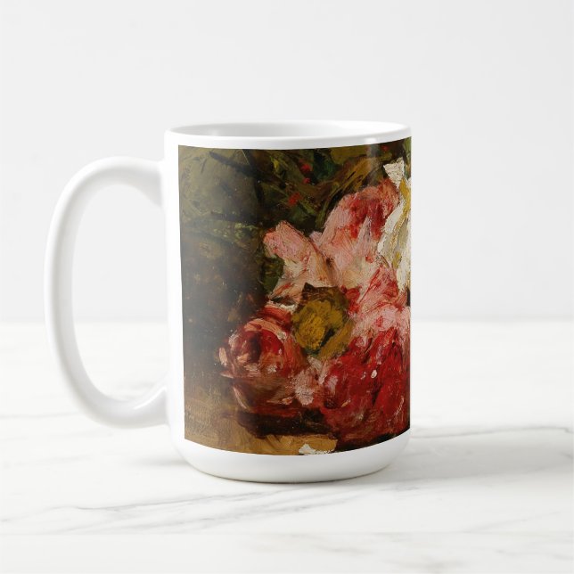 Vintages Französisches Georges Jeannin Rose III Kaffeetasse (Links)