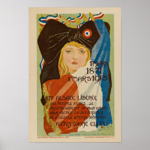 Vintages französisches Illustrationspaket Poster