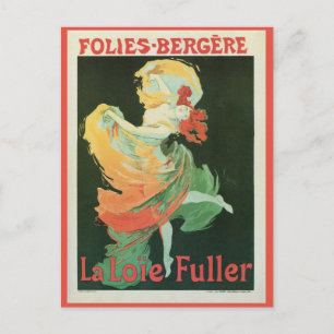 Vintages französisches Jugendstil La Loïe Fuller u Postkarte