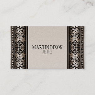 Vintages französisches Kamel-Brown-modernes dünn Visitenkarte