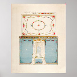 Vintages französisches Kinderzimmer Zimmer Poster