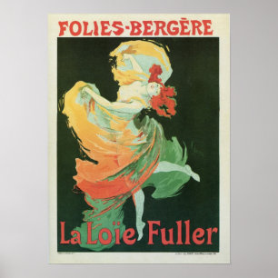 Vintages französisches Kunst nouveau La Loïe Poster