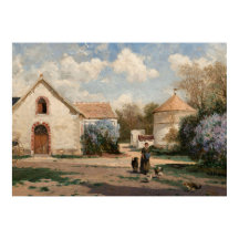 Vintages französisches Landhaus Antike Hütte