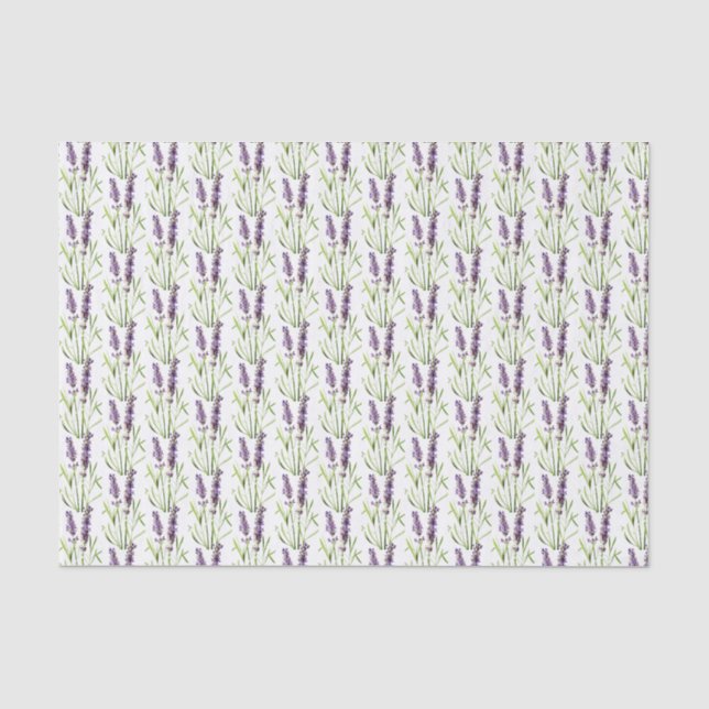 Vintages französisches Lavendel-Papiertücher Seidenpapier (Vorderseite)