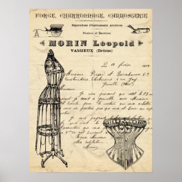 Vintages französisches Modeposter Poster