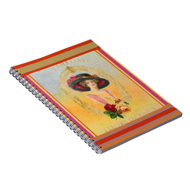 Vintages französisches Notebook Notizblock (Rechte Seite)