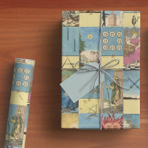 Vintages französisches Pastell-Hand-Tarot