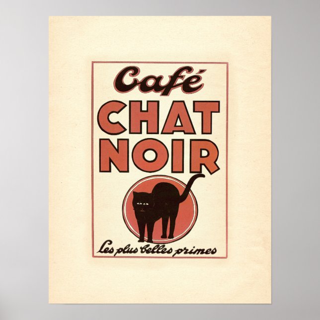 Vintages französisches Plakat "Café Chat noir" (Vorne)
