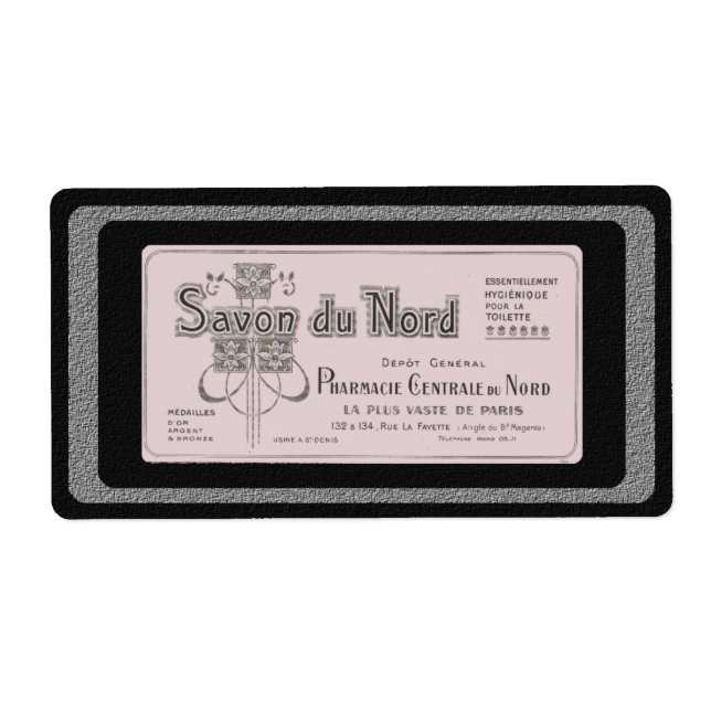 Vintages französisches Seifenlabel (Vorne)