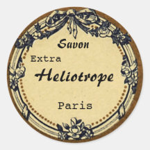 Vintages französisches Seifenlabel - Kreis