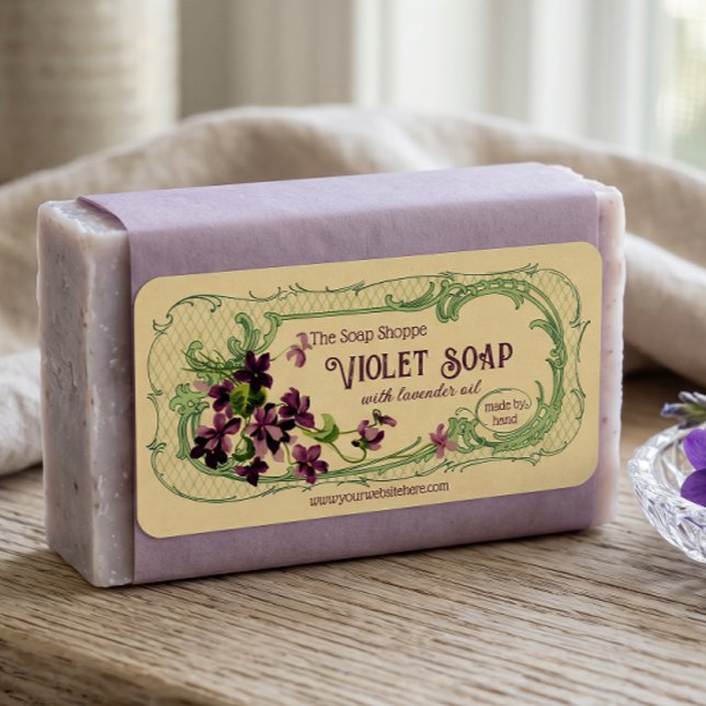 Vintages französisches Seifenlabel - Violets - anp (Von Creator hochgeladen)