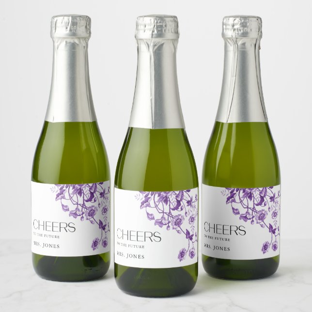 Vintages französisches Toile Floral Brautparty Che (Flaschen)