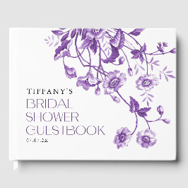 Vintages französisches Toile Floral Brautparty Rez Gästebuch