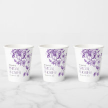 Vintages französisches Toile Lila Brautparty