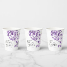 Vintages französisches Toile Lila Brautparty