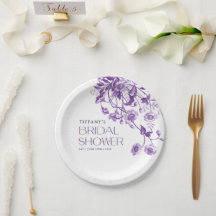 Vintages französisches Toile Lila Brautparty