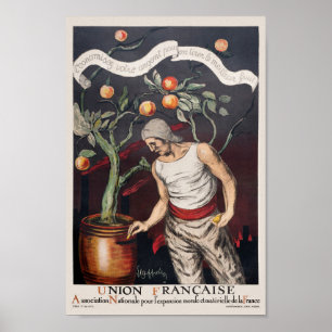 Vintages französisches Werbeplakat Poster