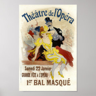 Vintages französisches Werbetheater von L'Opera Poster