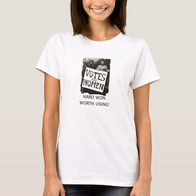 Vintages Frauen-Abstimmungs-Shirt T-Shirt (Vorderseite)