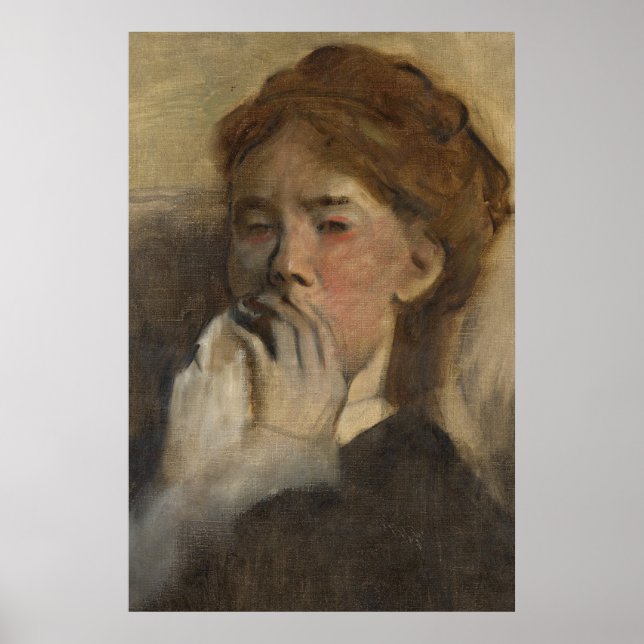 Vintages Frauenportrait Art Poster (Vorne)