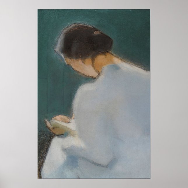 Vintages Frauenportrait Poster (Vorne)