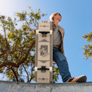 Vintages Frauentanz-Skateboard Skateboard