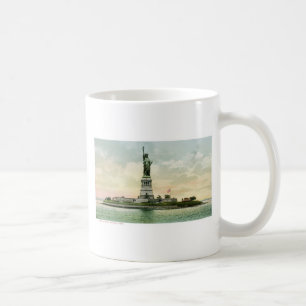 Vintages "Freiheitsstatue" Plakat. New York. Kaffeetasse