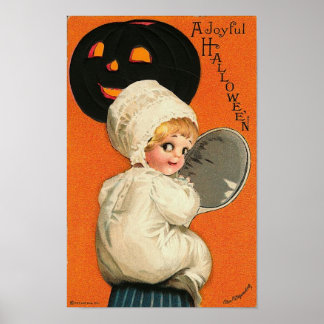 Vintages freudiges Halloween-Baby Poster